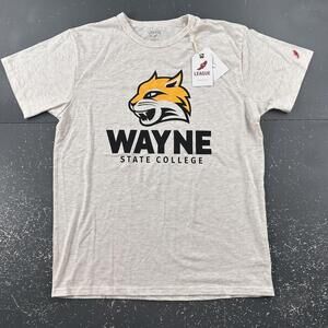 Wayne State College T Shirt Mens Large Tan Heathered League 21 NWT Lightweight